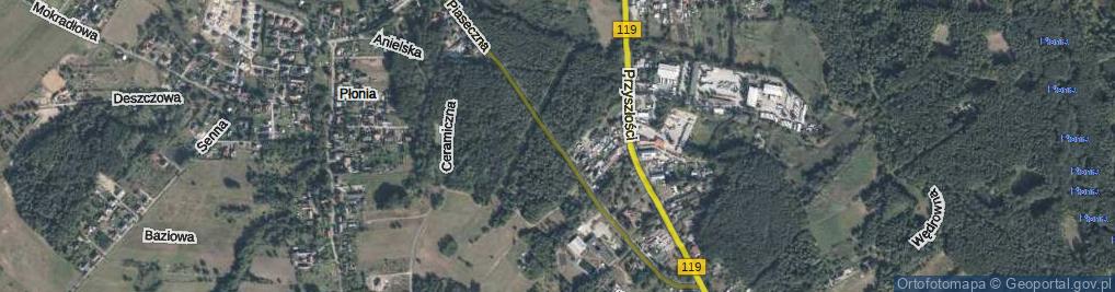 Zdjęcie satelitarne Piaseczna ul.