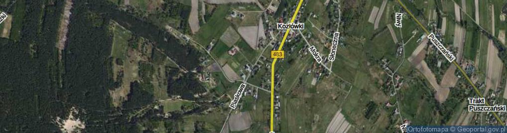 Zdjęcie satelitarne Piaskowa ul.