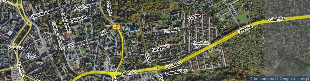 Zdjęcie satelitarne Piastów ul.