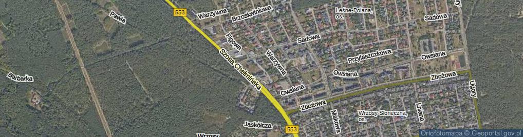 Zdjęcie satelitarne Pigwowa ul.