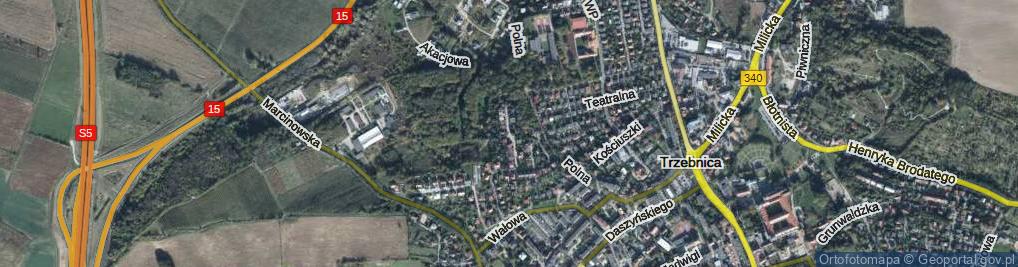 Zdjęcie satelitarne Piaskowskiego Stanisława ul.