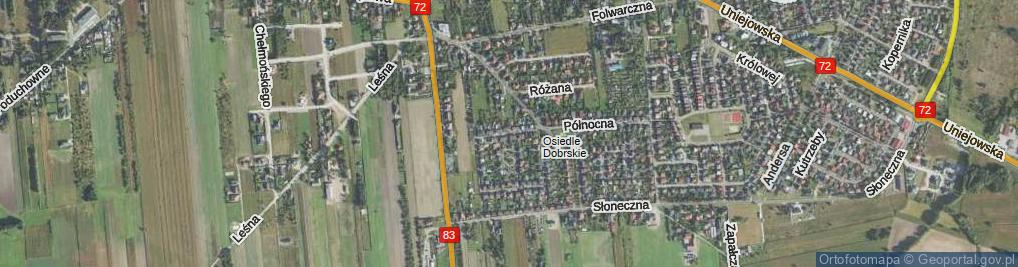 Zdjęcie satelitarne Piękna ul.