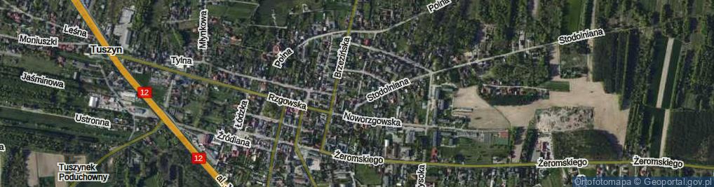 Zdjęcie satelitarne Piaskowa ul.