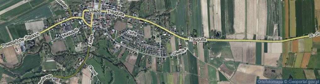 Zdjęcie satelitarne Piękna ul.