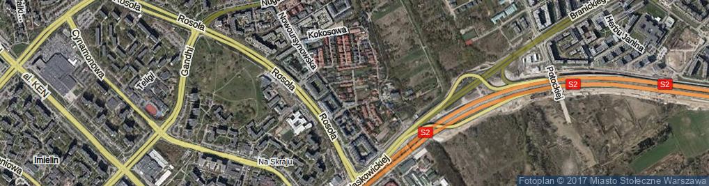 Zdjęcie satelitarne Pistacjowa ul.