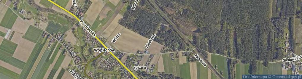 Zdjęcie satelitarne Piaskowa ul.