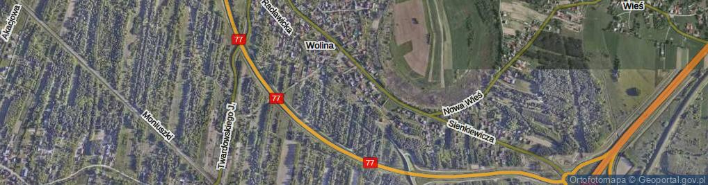 Zdjęcie satelitarne Piaskowa ul.