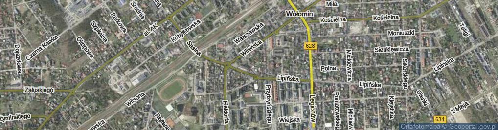 Zdjęcie satelitarne Piaskowa ul.