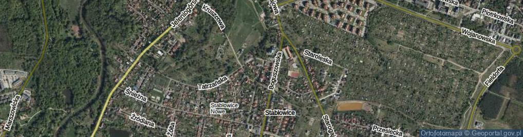 Zdjęcie satelitarne Pienińska ul.