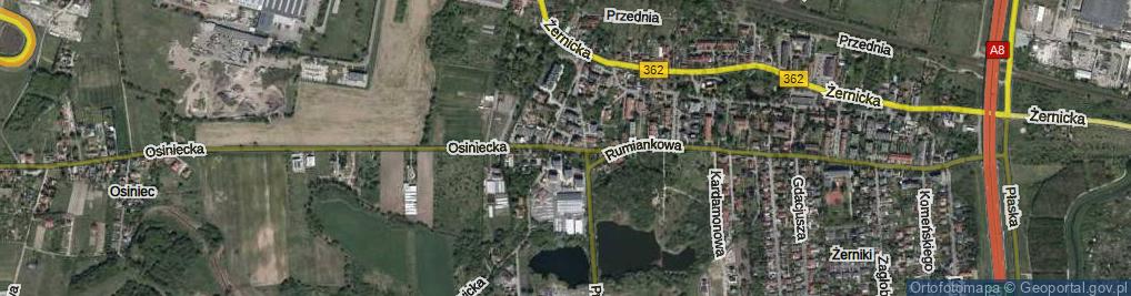 Zdjęcie satelitarne Pieprzna ul.