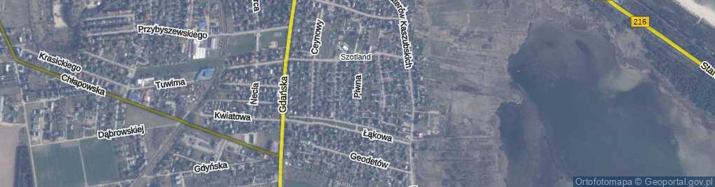 Zdjęcie satelitarne Piwna ul.