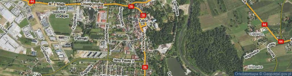 Zdjęcie satelitarne Piastowska ul.