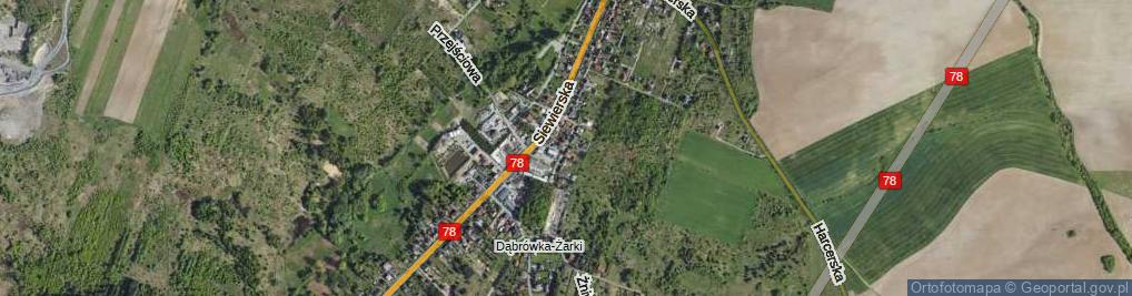 Zdjęcie satelitarne Piaskowa ul.