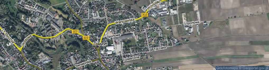 Zdjęcie satelitarne Piłkarska ul.