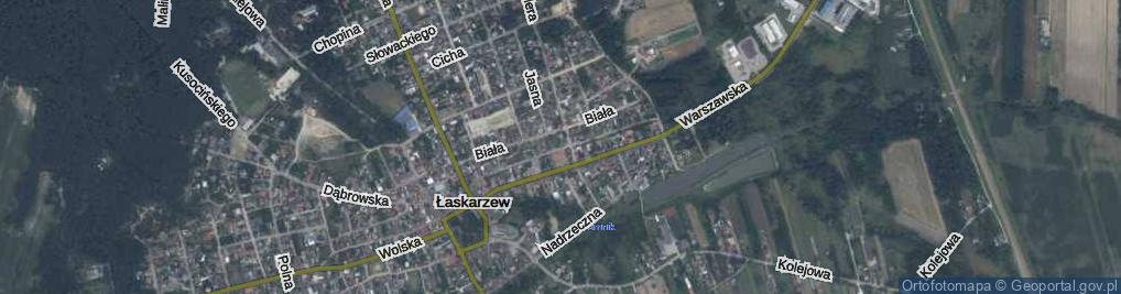 Zdjęcie satelitarne Piaskowa ul.