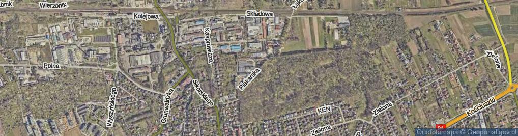 Zdjęcie satelitarne Piekarska ul.