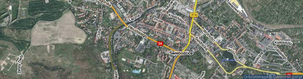 Zdjęcie satelitarne Piłsudskiego Józefa, marsz. ul.