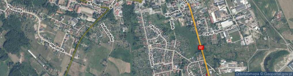 Zdjęcie satelitarne Plażowa ul.