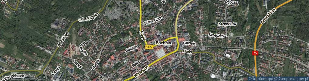 Zdjęcie satelitarne Plac Okulickiego-Niedźwiadka Leopolda, gen. pl.