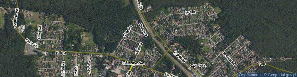 Zdjęcie satelitarne Plantowa ul.