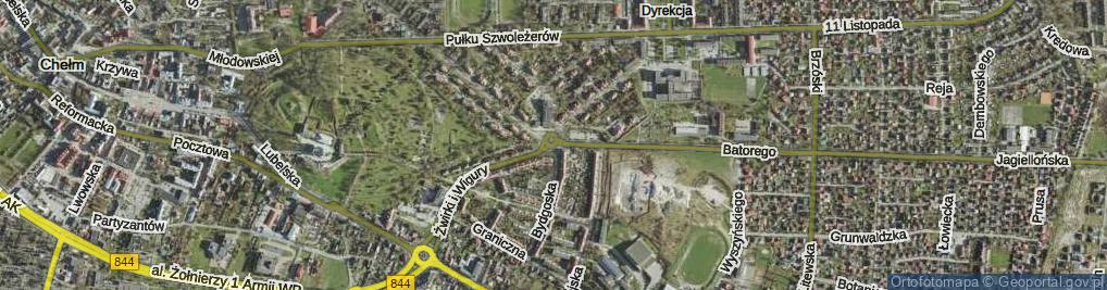 Zdjęcie satelitarne Plac Tysiąclecia Państwa Polskiego pl.
