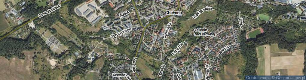 Zdjęcie satelitarne Plac Rydygiera, dr. pl.