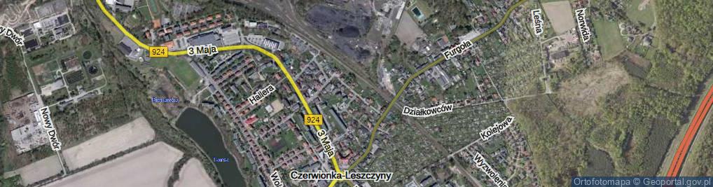 Zdjęcie satelitarne Plebiscytowa ul.