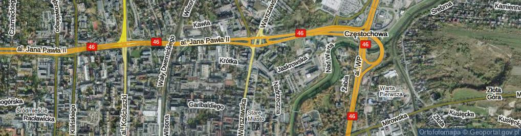 Zdjęcie satelitarne Plac Bohaterów Getta pl.