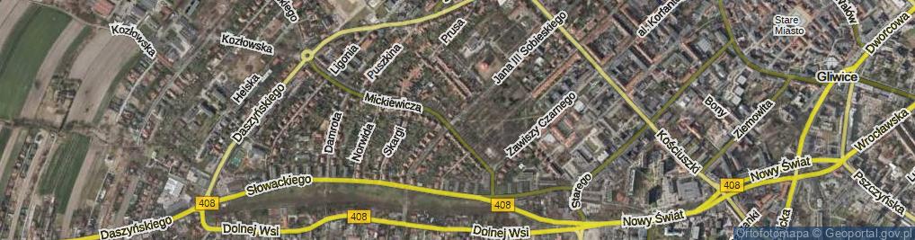 Zdjęcie satelitarne Plac Grunwaldzki pl.