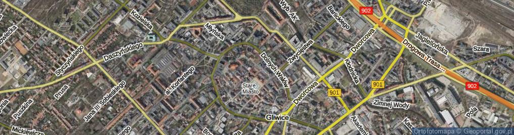Zdjęcie satelitarne Plac Inwalidów Wojennych RP pl.