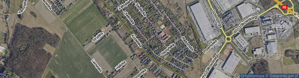 Zdjęcie satelitarne Płocka ul.