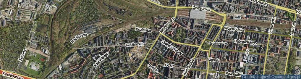 Zdjęcie satelitarne Plac Rostka Józefa, dr. pl.