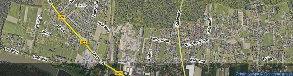 Zdjęcie satelitarne Plichtowicka ul.