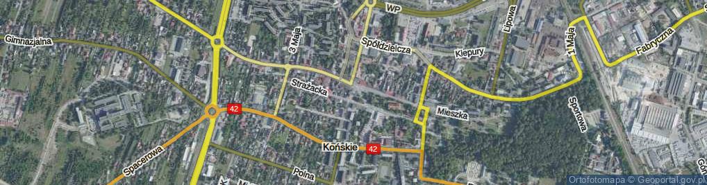 Zdjęcie satelitarne Plac Kościuszki Tadeusza, gen. pl.