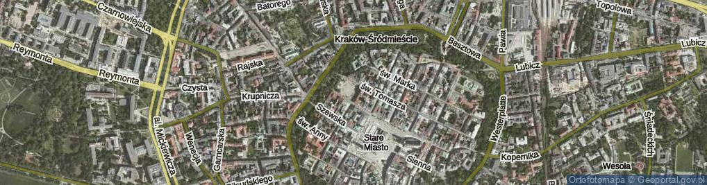 Zdjęcie satelitarne Plac Szczepański pl.