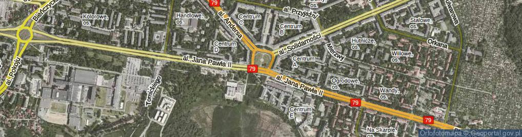 Zdjęcie satelitarne Plac Centralny im. Ronalda Reagana pl.
