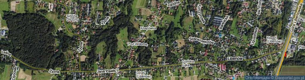 Zdjęcie satelitarne Płomienna ul.