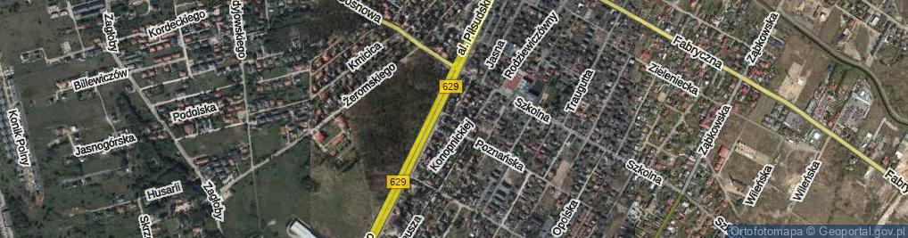 Zdjęcie satelitarne Płocka ul.