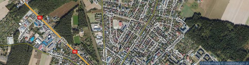 Zdjęcie satelitarne Planetarna ul.