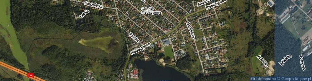 Zdjęcie satelitarne Plebiscytowa ul.