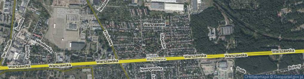 Zdjęcie satelitarne Płocka ul.