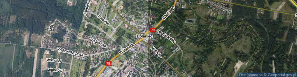 Zdjęcie satelitarne Plac Uniwersału Połanieckiego pl.