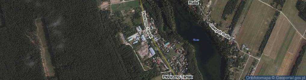 Zdjęcie satelitarne Płociczno-Tartak ul.