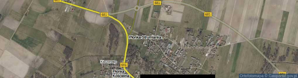 Zdjęcie satelitarne Płonka-Strumianka ul.