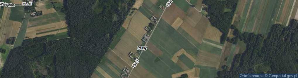 Zdjęcie satelitarne Płusy ul.