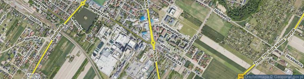 Zdjęcie satelitarne Płocka ul.