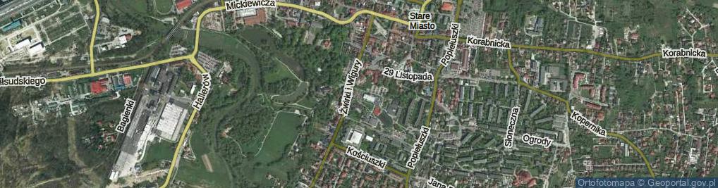 Zdjęcie satelitarne Plac Polańskiego Jerzego, dr. pl.