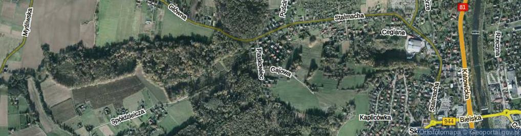 Zdjęcie satelitarne Plaskowiec ul.