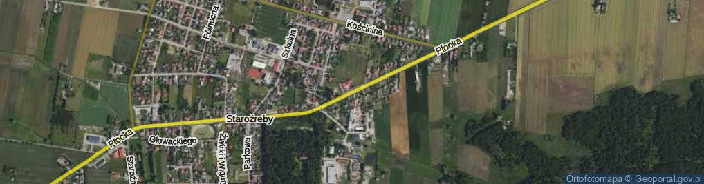 Zdjęcie satelitarne Płocka ul.