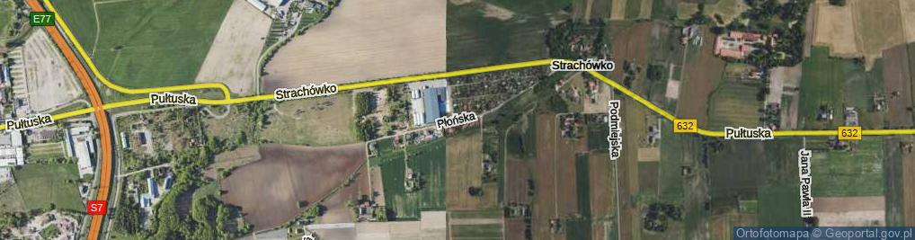 Zdjęcie satelitarne Płońska ul.